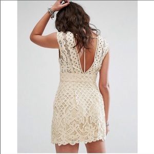 Free People lace mini dress